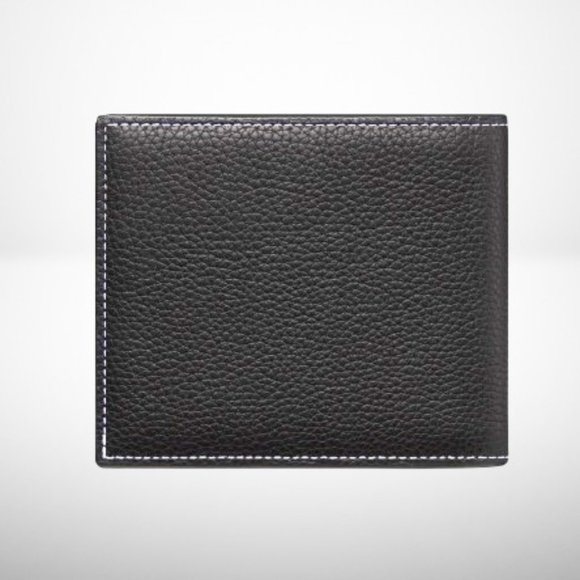 DIOR Saddle Bi-Fold Card Holder / Wallet in Black Grained Calfskin Marquetry - Picture 5 of 8